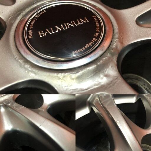 BALMINUM バルミナ 社外ホイール 16インチ 4本 6.5J5HPCD114.3+39 アルファード プリウスa SAI等　(