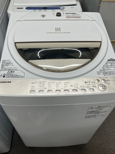 TOSHIBA 洗濯機　年製2016 6kg 動作品