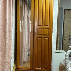 【お取り引き中】ミラー付きシューズボックス