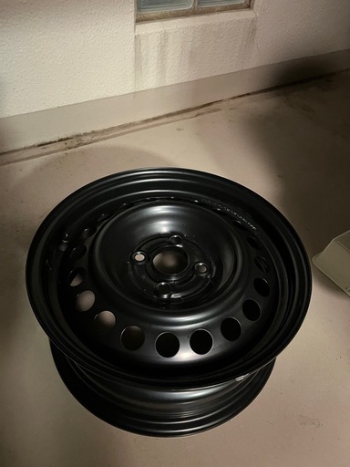 ホンダフィットGR3新車外し　15インチスチールホイール　4本セット