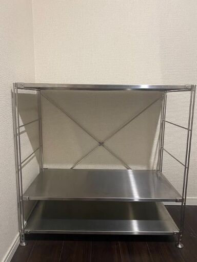 ステンレスユニットシェルフ(ワイド・小)無印良品