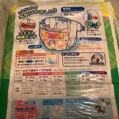 P.one 通販用 男の子&女の子のためのマナーおむつ のび~るテープ付き ペット用 Mサイズ 51枚入 その2の画像