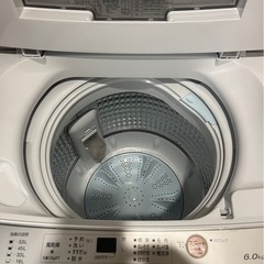 9/22まで‼︎ 洗濯機　AQUA 6キロAQW-S60Jの画像