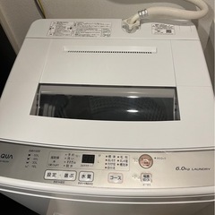 9/22まで‼︎ 洗濯機　AQUA 6キロAQW-S60Jの画像