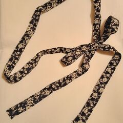 cadoc 黒白花柄キュロットスカート ひざ丈 Mサイズの画像