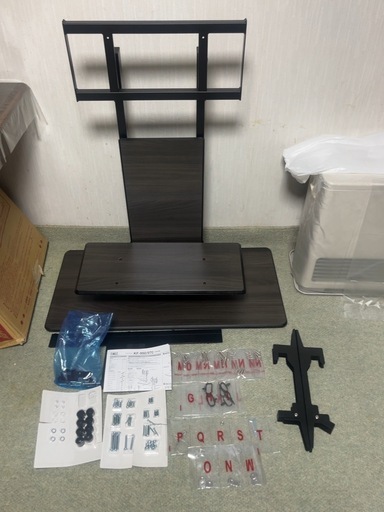 ハヤミ工産 壁寄せ テレビスタンド キャスター付　〜77型対応 KF-970