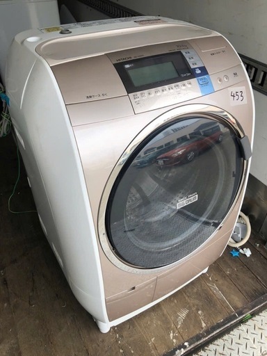 NO 453 配送無料　保証付き 日立 HITACHI ビッグドラム ななめ型ドラム式洗濯乾燥機（10kg） 左開き 自動お掃除搭載 