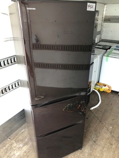 NO 456 北九州市内配送無料　保証付き  TOSHIBA 東芝 GR-G38SY T 冷蔵庫 375L 3ドア 右開き ブラウン
