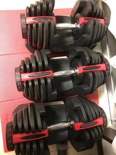 【取引中】可変式ダンベル　　　40キロ✖️3セット　　トレーニングベンチ