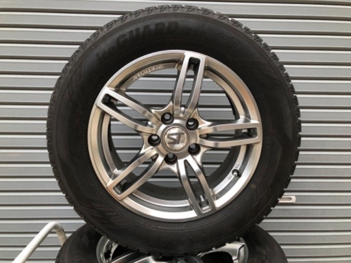 No.92スタッドレス225/55/16 5H PCD114.3 アルミ付4本セット