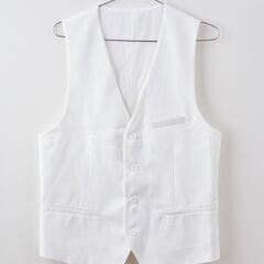 値下げしました【価格交渉OK】新品未使用 ホワイト Lサイズ スリーピース メンズ スーツ オシャレ セットアップスーツ 上下セット 2つボタン 無地 メンズスーツ ビジネススーツ 紳士 就職スーツ 礼服 結婚式 パーティー スリムフィット 秋冬 春夏の画像