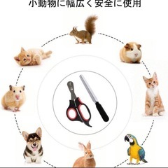 犬猫用 ペット 爪切りセット 爪やすり ニッパー 爪切り 犬猫 やすり ケアの画像