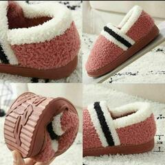 大特価❤️秋冬大活躍！もこもこ スリッパ ルームシューズ 保温 ピンク 23.5の画像