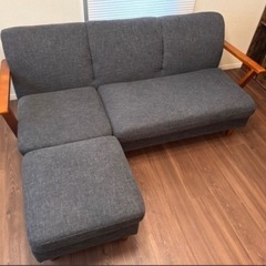 NOCE3人掛けソファ　オットマンつきの画像