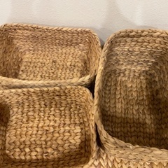 カゴバスケット(ウォーターヒヤシンス)の画像