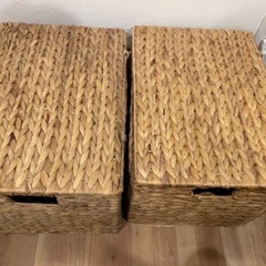 カゴバスケット(ウォーターヒヤシンス)の画像