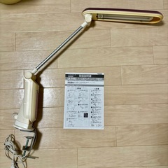 ツインバード デスクライト アーム型　クランプ型スタンド　タッチ...