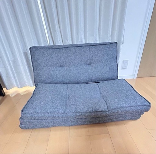 ニトリソファーベッド　グレー　美品　9月まで受付