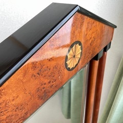 今週まで！イタリア最高級/ラグジュアリー/有名超高級ホテル/オーセンティック/バーズアイメープル/象嵌加工/classic/姿見/ミラーの画像