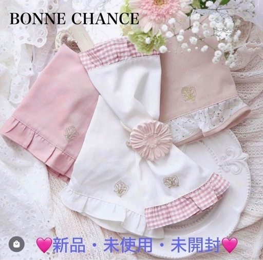 BONNE CHANCE  フリルギンガムチェック　ランチョンマット