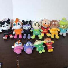 新品未使用 ぬいぐるみセット（アンパンマン御一行）: 2400円 受け取りに来れる方お待ちしております。の画像