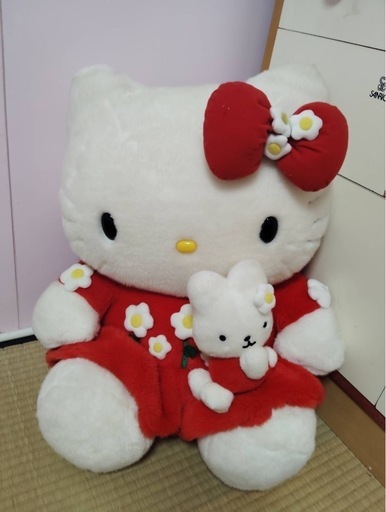 限定品　レトロ　ハローキティ　特大ぬいぐるみ