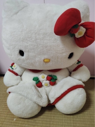 限定品　レトロ　ハローキティ　特大ぬいぐるみ