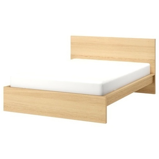 ダブルベッド　140×200  下収納引き出し付き（2個）