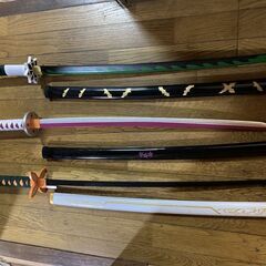 鬼滅の刃　刀３本　胡蝶しのぶ、栗花落カナヲ、不死川実弥