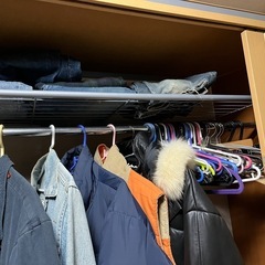 クローゼット　収納　アコーディオン扉付きの画像