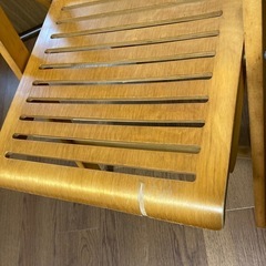 折りたたみ　木製チェアの画像