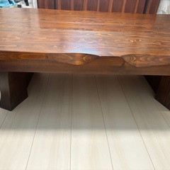 【終了】和 ローテーブル 120cm ダークブラウンの画像