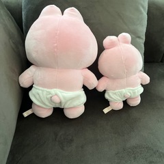おぱんちゅうさぎましゅもっちぬいぐるみ2体の画像