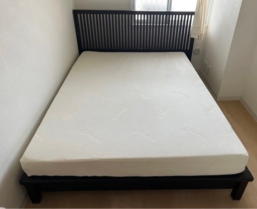 テンピュール　Wベッド、マットレス➕フレーム(イタリア製)