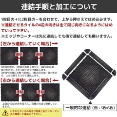 連結式ガレージタイル フロアタイル ガレージマット 枠組みの画像