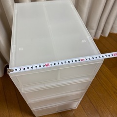 収納ケース　無印良品　キャスター付き　書類の画像