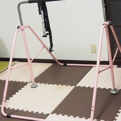 折りたたみ収納　キッズ鉄棒　耐荷重80ｋｇ　　鉄棒補助ベルト付き...