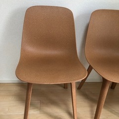 IKEA ODGER イケア オドゲル チェア ブラウン2脚セットの画像