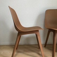 IKEA ODGER イケア オドゲル チェア ブラウン2脚セットの画像