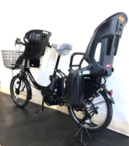 1都4県全域送料無料　業界最長12ヶ月保証　電動アシスト自転車　ヤマハ　パスバビー　20インチ 子供乗せ　パワフル　黒色　g918