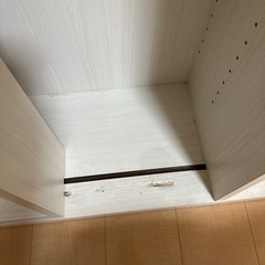中古 可動式　本棚　白　ホワイトの画像