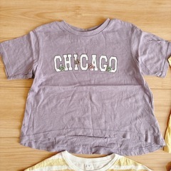 女の子　綿100%半袖Tシャツ　4枚セット　90cm  100cmの画像