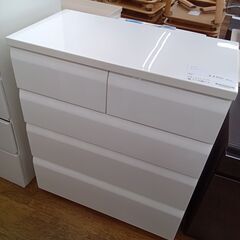 ★ジモティ割あり★ NITORI チェスト ホワイト H93×D...