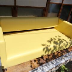 【美品】2〜3人がけ用ソファ　ダイニングソファ　ソファおしゃれソファ