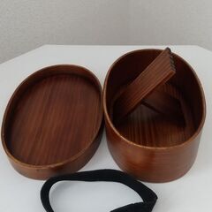 わっぱ弁当箱漆塗りの画像