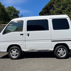平成24年 サンバーバン 赤帽 TV2 ホワイト 4WD MT AC PS 走行12万キロ 車検対応可の画像