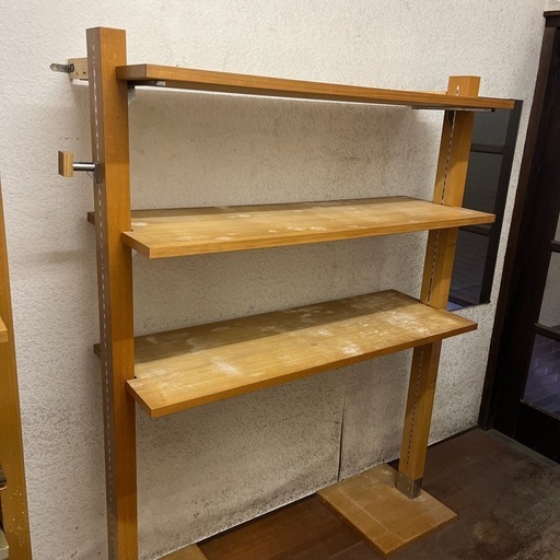店舗什器 ナチュラル 大きめ 棚 シェルフ 1点