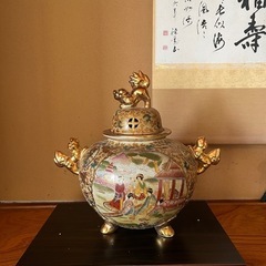 置き物「壺」置き台付