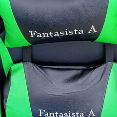 ★ジモティ割あり★  ゲーミングチェア グリーン／ブラック H98×D60×W69 クリーニング済み TJ8572の画像