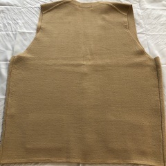 ウール100% ベスト ベージュ  メンズの画像